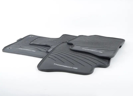 Rubber Floor Mats. Porsche 970 Panamera MKI & MKII  2010>> - LHD Cars - 97004480008, 97004480007