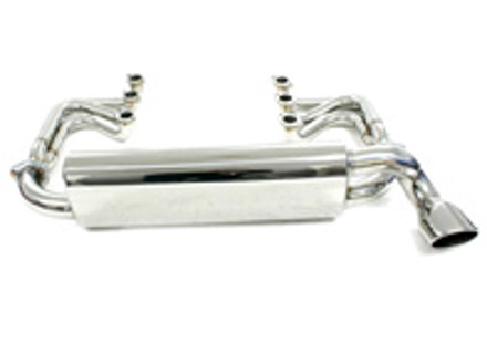 Exhaust Muffler / Silencer Rear box Race System DesignTek for Porsche 964 - 3606006401, 116081, 69-PS101, 96411104504, 96411104605, 96411104205, 96411321316, 96411321315, 96411104502, 96421104004, 96421103905, 96421103932