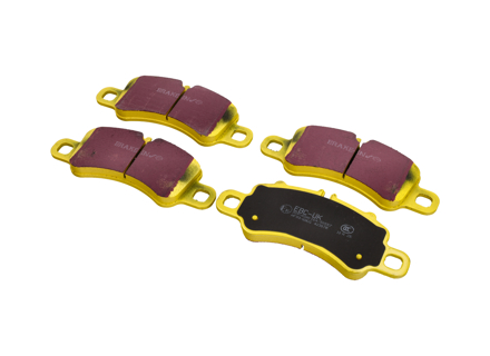 EBC YELLOW Brake Pads 'Fast Road' Front. Porsche 991.2 Carrera / 982 Boxster S / 982 Cayman S - 99135294902, 99135294903, 992698075E - DP42307R