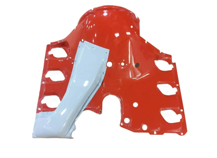 Cubierta del motor con conducto de aire del enfriador de aceite. Porsche 911S 2.2ltr - 91110690103, 91110603201 - ENG11.2.152