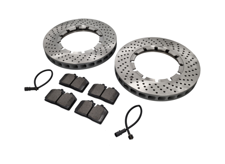 前刹车片和刹车盘套件。保时捷 930 Turbo 78-80 - 96435193903, 93035104700, 93035104800