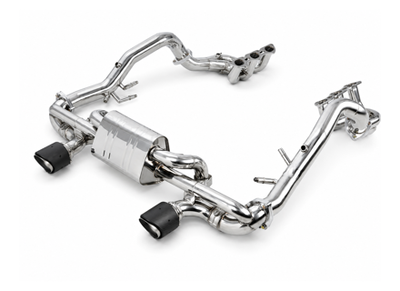 DesignTek 排气系统，带歧管，旁通式。适用于保时捷 718 Cayman GT4 RS - 9GT251053A, 9GT251053B, 9GT254351B, 9GT254351C, 9GT254350B, 9GT254350C, 0PB254450C, 0PB254400C - 69-PS131V