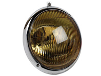 Headlamp, Yellow. Porsche 356 1950-65 LHD - 35662014, 64463110107, 8195101400, 111941021A