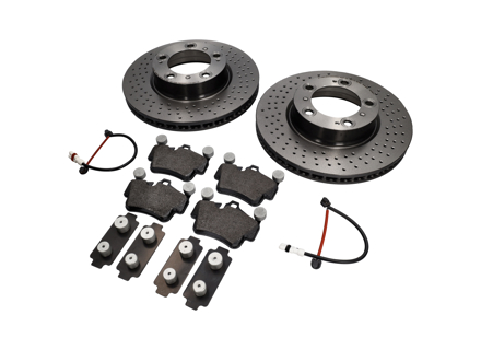 FRONT Brake Pads and Brake Disc Package Porsche 987 Boxster / 987C Cayman GEN 2 - 99635140501, 99635140601, 99735193906