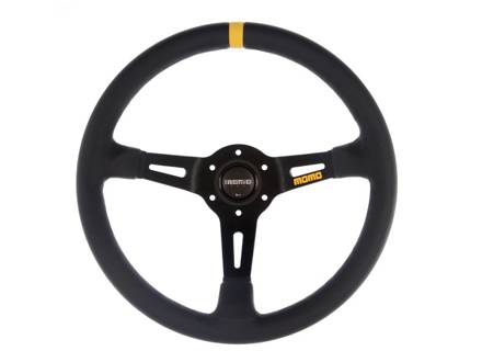 Steering wheel MOD08 - Black Leather - Momo - VR08LEBK331PR, VR08LEBL331PR