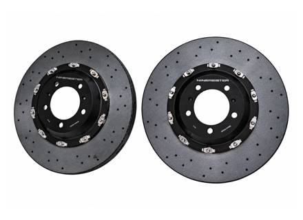 Front Carbon-Ceramic Brake Disc Upgrade Kit. Porsche 992.2 Carrera S / GTS 2024>> (Ninemeister) - 992615301AC, 992615302AC - 9M992615301AC