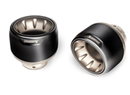 Juego de tubos de escape Akrapovic (Titanio) - Negro para Porsche 718 Cayman GT4 / Spyder - OPF/GPF 2020>> - 982251188C, 982251187AH