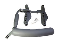 Paquete de escape e intercambiadores de calor para Porsche 911 3.2L 1984-89 - 91122092201, 91133091104, 93011115701, 93011116302, 91111118700, 91111118802, 91111118903, 91122092100