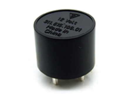 Relais schwarz rund für Hupe/Licht etc. Porsche 911 1969-89 - 91161510901, 911.615.109.01, 91161510902, 90161510903, 91161510900, 91163190200, 91163190300, 91163190500