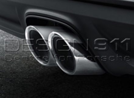 Auspuff Sportendrohre SILBER. Porsche 718 (982) Boxster / 718 (982) Cayman - 98104420010