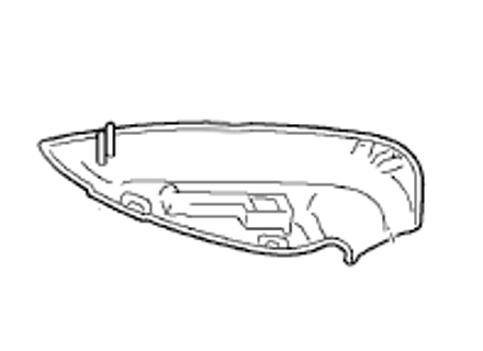 Door mirror cover, Lower part. Porsche 970 Panamera LHD - 97073171904, 97073172004