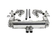 Sistema di scarico sportivo CARGRAPHIC GT Backdate con collettore ID45 GT, con riscaldamento, look GT3. Porsche 964 Carrera 2/4/RS - 96411104504, 96411104605, 96411104502, 96421103905, 96421103932, 96421104004
