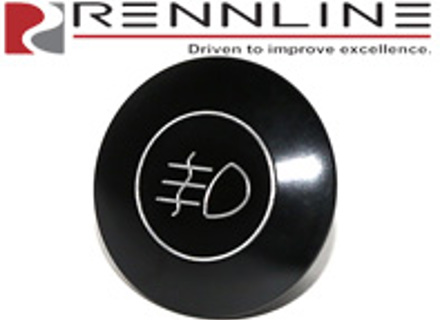 Rennline Billet Dash Knobs - Rear Foglight. Porsche 911 74-89 /912/914 - DA90