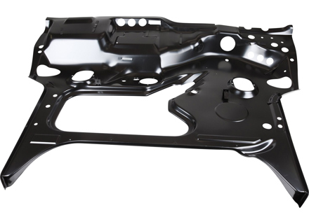 Placa del piso del compartimento de equipaje, parte delantera. Porsche 911 1973 - 77 (con volante a la izquierda). - 91150103504, 91150103508, 91150103511, 91150103511GRV