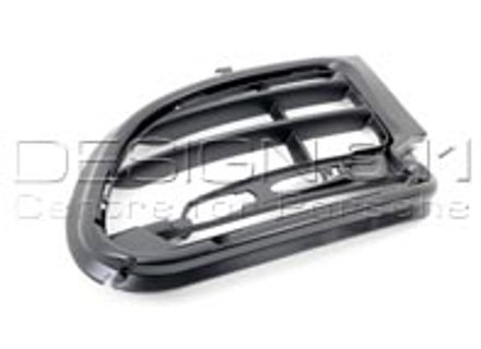 Grille de pare-chocs avant. Porsche 997 GT2 - 9975055638101C, 9975055648101C