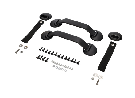 RS door panel hardware kit, Black. Porsche 911/930/964/993 - 964555830BK, 96455503X00, 28041121001, 964555251008YR