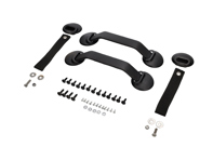 RS door panel hardware kit, Black. Porsche 911/930/964/993 - 964555830BK, 96455503X00, 28041121001, 964555251008YR
