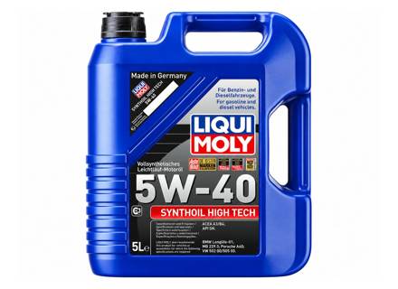 LIQUI MOLY Synthoil High Tech 5W-40 Vollsynthetisches Motorenöl. - 1855, 1856, 1308