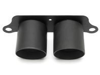 Deluxe Dual Style Tips - Matt Black. Porsche 991.2 GT3 / GT3 RS - 99111125395, 99111125380, 99111125791