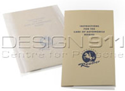 Note on maintenance in ENGLISH. Porsche 356 Knickscheibe/Pre A (1950 to 1955) - PCG475510, PCG475520 Note on maintenance in ENGLISH. Porsche 356 Knickscheibe/Pre A (1950 to 1955) - PCG475510, PCG475520