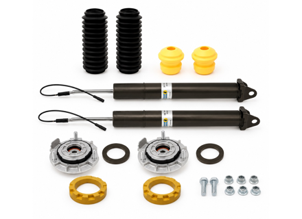 B4 schokdempers en topsteunen, ACHTER, SET VAN 2. Porsche 997 C2 / C2S / C4 / C4S / Turbo 2005-12 - 99733304903, 99733305320, 99733305325, 99733305330, 26147543, 99733305337, 26-147543, 99733305332 - VA7-E754