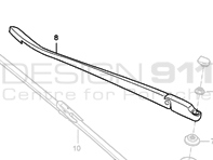 Wiper Arm Rear Porsche 997 MKI / 997 MKII TARGA - 99762816900, 99762815901