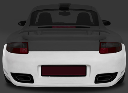 Rear bumper. Porsche 911 (997) C4 / C4S / Turbo 2004-09 - 99750591129G2X, 99750541104G2X, 99750541152G2X, 99750541158G2X, 99750541164G2X, 99750541116, 99750541154, 99750541117, 99750541155, 99750541161, 99750541167, 99750541160, 99750541166