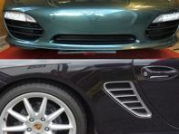 Front bumper radiator and side vent wire mesh kit Porsche 987.2 Boxster