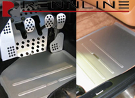 Set di tappetini da pista Rennline. Lato guidatore e passeggero. Porsche 914 - TM0304