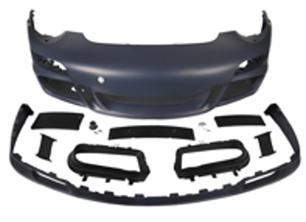 Front bumper & spoiler Aerokit. Porsche 997.1  2004-08 - 99704480202, 99704480203, 99704480232, 99704480234