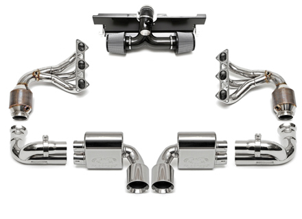 Pacchetto prestazioni di scarico. Porsche 997.2 GT3 RS - 99711102793, 99711102797, 99711104798, 99711104785, 99711104898, 99711104885, 99711302194, 997113021BX, 99711302294, 997113022BX, FSPOR9972GT3RSPKGP, FSPOR9972GT3RSPKGC, FSPOR9972GT3RSPKGB