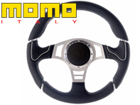 Steering wheel millenium sport - black leather / grey - Momo - M11106545182R Steering wheel millenium sport - black leather / grey - Momo - M11106545182R