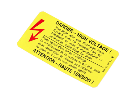 Vinilo Peligro Alto Voltaje. Porsche 993 - 99370163102