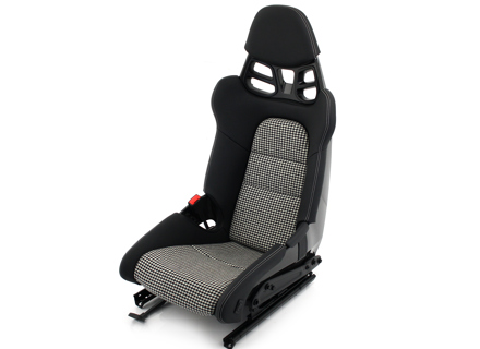 Carbon Fiber bucket seat, Black and White Pepita. Porsche 991 / 992 - 99152190001, 99152190000, 91852190000, 9GT881303AYA3G, 9GT881303BYO3G, 9GT881303AA3G, 9GT881304AYA3G, 9GT881304BYO3G, 9GT881304AA3G