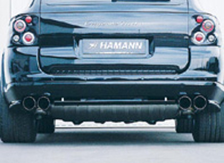 Eindpaneel achterschort met geïntegreerde diffusor. Hamann voor Cayenne