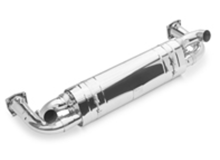 Sports exhaust silencer with catalytic converter delete pipes Porsche 997.2 turbo and turbo S - TSPO997T10.004.A