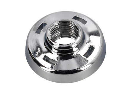 Cornice in plastica cromata per interruttore cruscotto, rosetta. Porsche 911 69-73 - 91161321300 - 10312316119