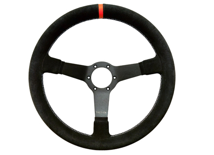 Steering wheel Eau Rouge Track Suede with Orange Indicator 350mm. Porsche 911 / 964 / 993 / 924 / 944 / 968 / 928 - 74104
