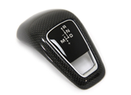 Sports gear shift knob cover, Carbon / Black. Porsche Cayenne (9YA) - 9Y0713139