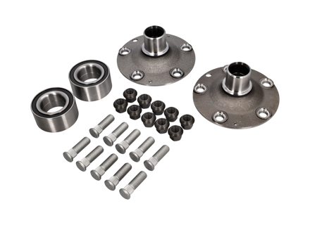 Kit de conversión de buje de rueda trasera de 4 a 5 pernos. Porsche 914 1970-76 - 91433160507, 91433160505, 91433160506 - URO-015251, 9143316055LUG