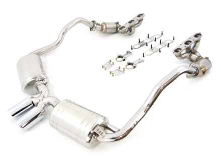 Full exhaust system for Porsche 987 / 987C in Stainless Steel - 3606008703, 3606109871, 3606109872, 99611110755, 99907507400