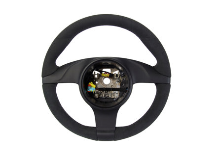 Stuurwiel bekleed met zwart alcantara. Porsche 997 / 987 Boxster / 987 Cayman - 99704440212, 99704440213, 99704440218