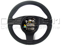 Volante acolchado en alcántara negro. Porsche 997 / 987 Boxster / 987 Caimán - 99704440212, 99704440213, 99704440218 Volante acolchado en alcántara negro. Porsche 997 / 987 Boxster / 987 Caimán - 99704440212, 99704440213, 99704440218