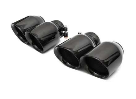 Fabspeed Deluxe Quad Style Tips, Satin Black. Porsche E3 Cayenne S 2.9L 2019>> - 9Y0253823A, 9Y0253823BM, 9Y0253823BQ, 9Y0253823B, 9Y0253823EM, 9Y0253823EQ, 9Y0253824DD, 9Y0253824DS, 9Y0253824EA, 9Y0253824DN, 9Y0253824DT, 9Y0253824EB, FS.POR.E3S.DLTB - FS.POR.E3S.DLTB