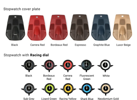 Cronometro Sport Chrono con piastra di copertura, quadrante Racing. Porsche 991 2012-18 - 97064130105, 97064130105DAP, 97064130108, 97064130109, 9P1919203E, 99164130151, 99164130151DAP, 99164130200, 9P1919203C, 99155215102, 99155215100