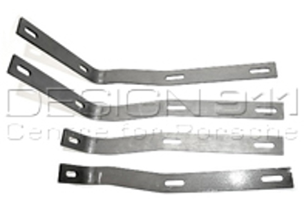 Achterbumper beugel set. Porsche 356B / 356C - 64450523105 - JG.231.05