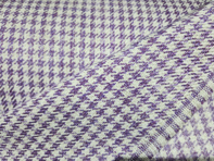Pepita Porsche Houndstooth classic fabric, Lilac / White Pepita Porsche Houndstooth classic fabric, Lilac / White