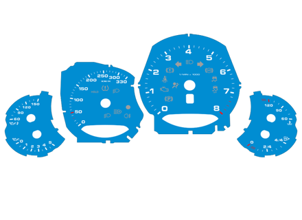 Cadran réglé, Manuel / KMH. Porsche 991.2