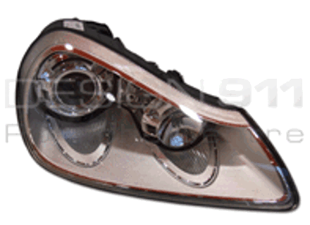 Headlamp Litronic. Porsche Cayenne 957 2007>> RHD Cars - 95563117510, 95563117610, 95563117511, 95563117611, 95563117512, 95563117612, 958941030F, 958941029F