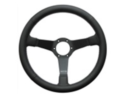 Steering wheel Eau Rouge Air Cooled Leather with parallel or crossed stitching 350mm. Porsche 911 / 964 / 993 / 924 / 944 / 968 / 928 - 74112, 7411